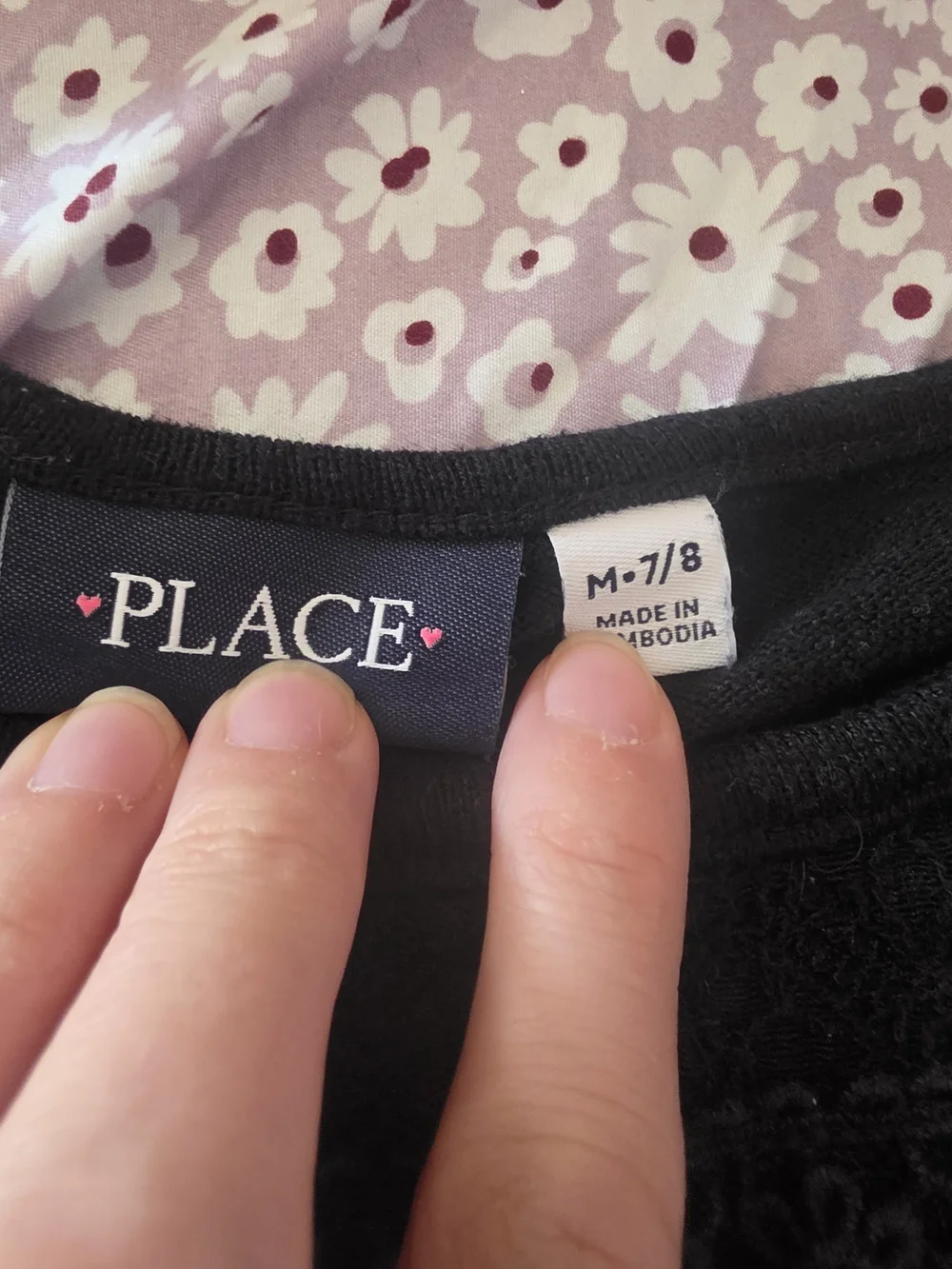 Children's Place Black Cheetah Print Knit Sweater